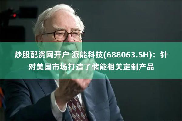 炒股配资网开户 派能科技(688063.SH)：针对美国市场打造了储能相关定制产品