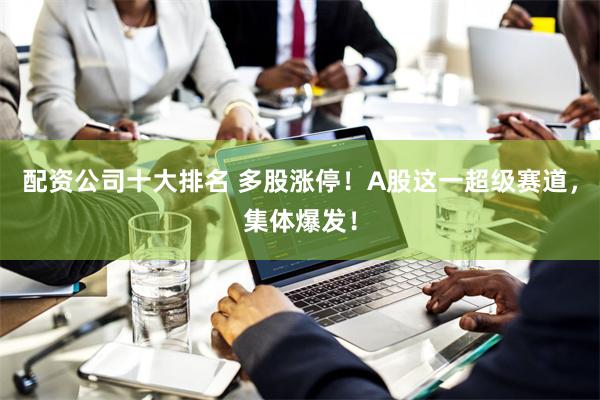 配资公司十大排名 多股涨停！A股这一超级赛道，集体爆发！