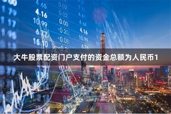 大牛股票配资门户支付的资金总额为人民币1